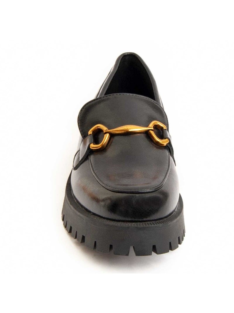 Mocassino Platform Materiale Sintetico E Tessile Montevita Nero - Kiabi