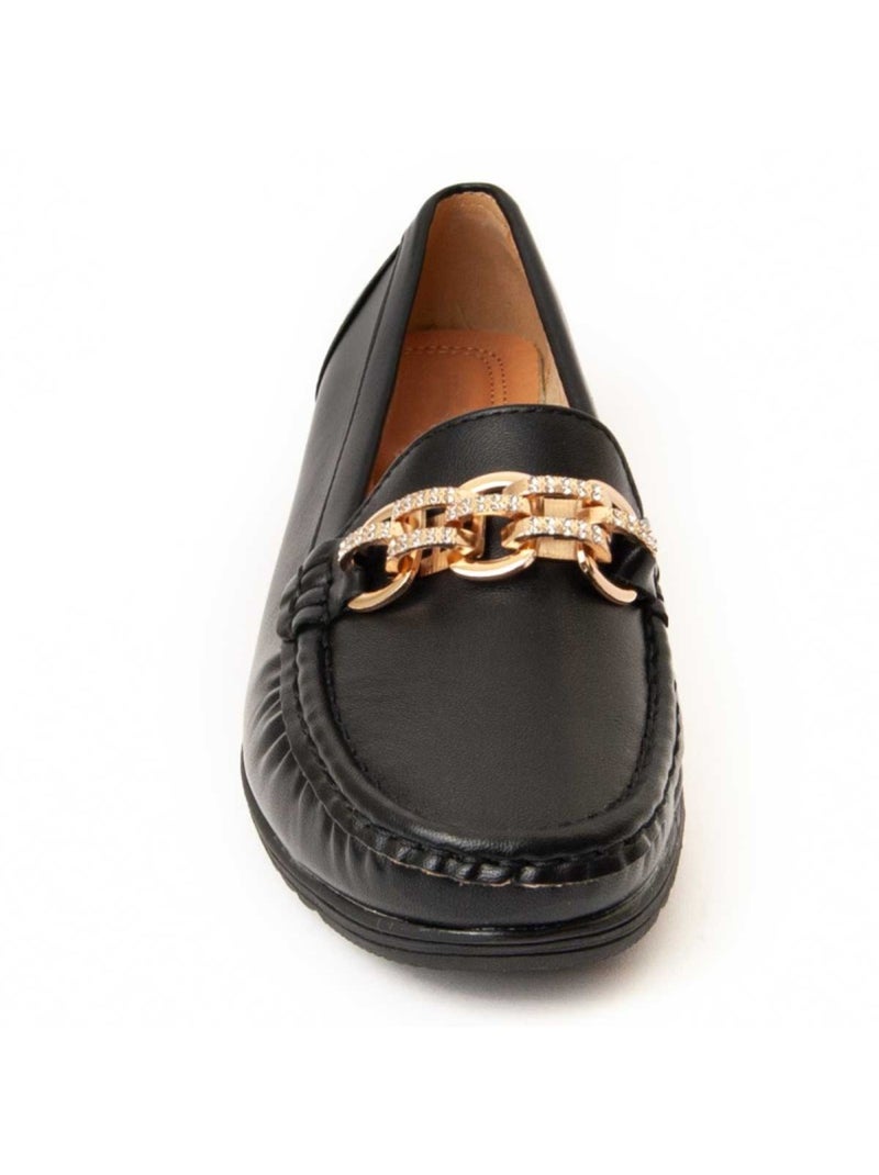 Mocassino Zeppa Materiale Sintetico Montevita Nero - Kiabi