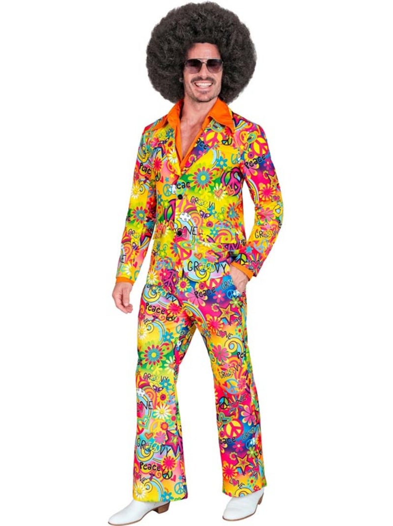 Moda anni '60 Costume Pace Amore Multicolore - Kiabi