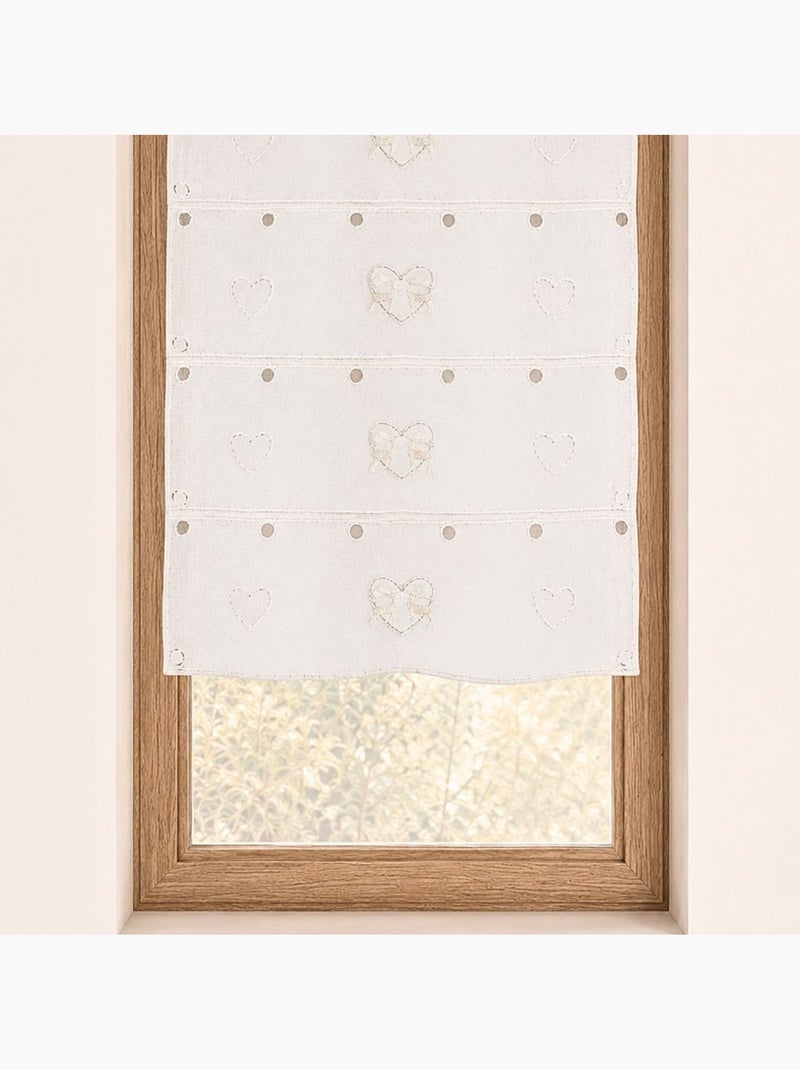 Modulabile, ricamato con motivi di renne e cuori Bianco - Kiabi