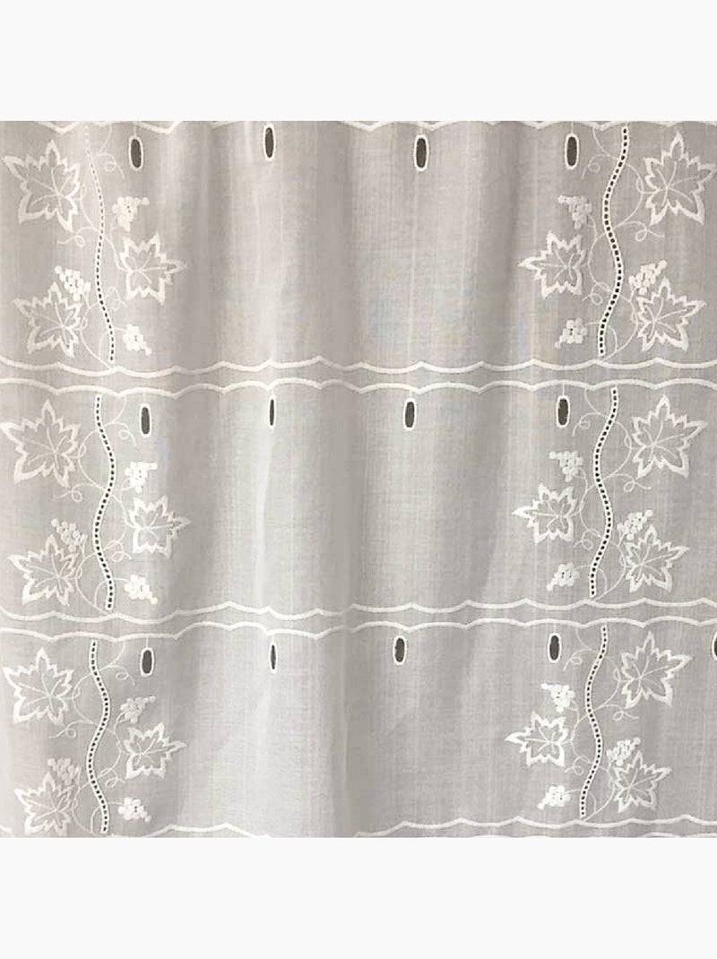 Modulo ricamato con motivi di viti e uva Bianco - Kiabi