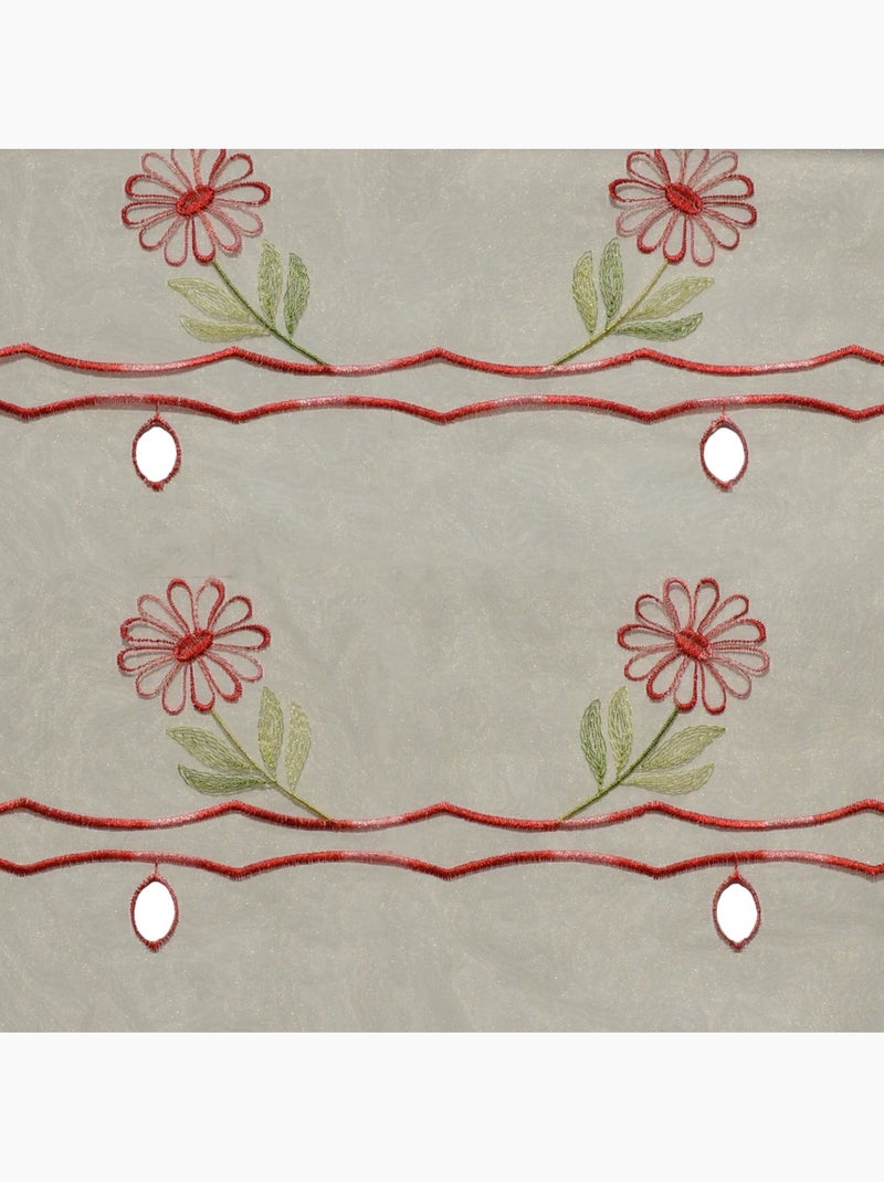 Modulo ricamato con motivi floreali Beige - Kiabi