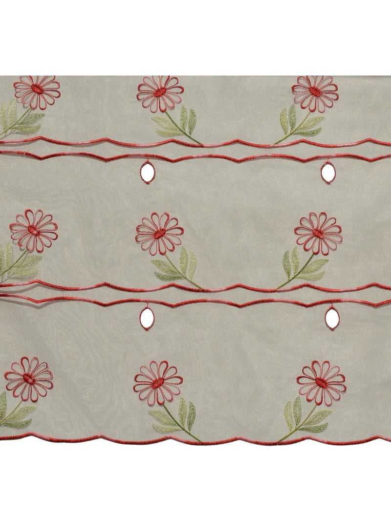 Modulo ricamato con motivi floreali Beige - Kiabi
