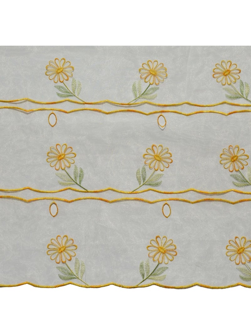 Modulo ricamato con motivi floreali Bianco - Kiabi