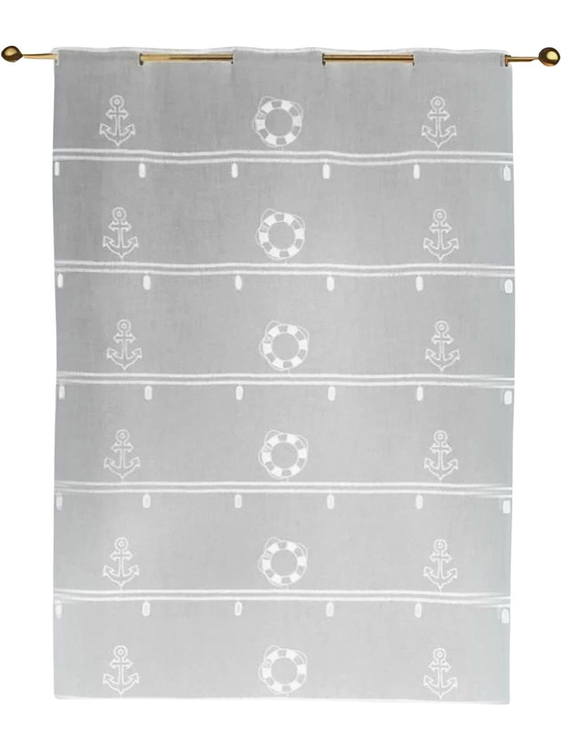 Modulo ricamato con motivi marini Bianco - Kiabi