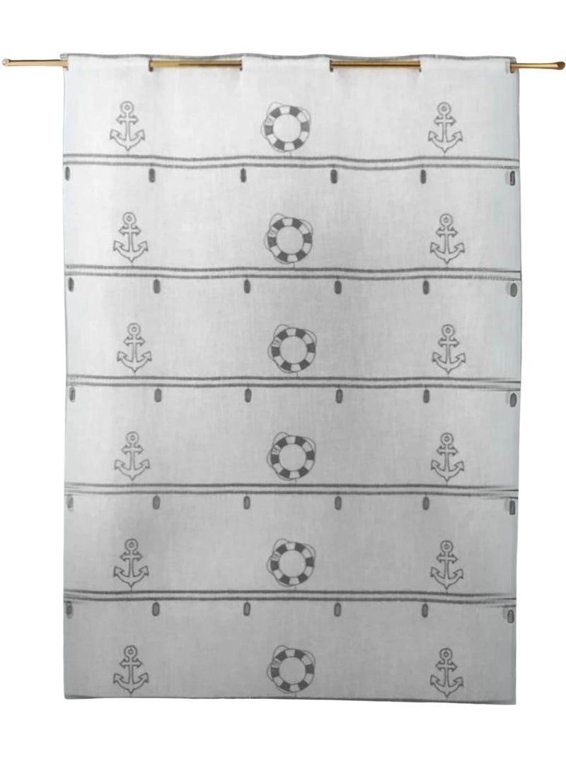 Modulo ricamato con motivi marini Grigio chiaro - Kiabi