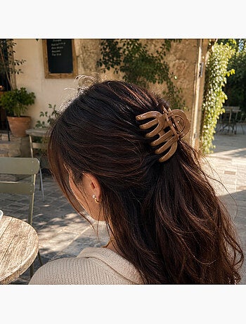 Molletta granchio XXL con finitura satinata per capelli