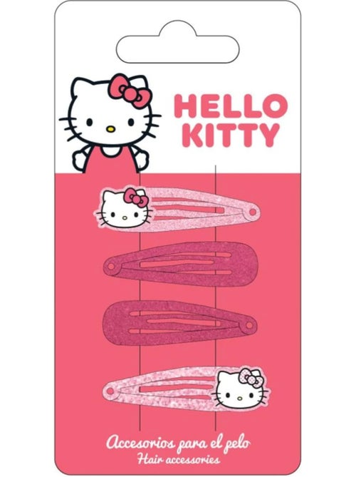 Mollette per capelli bambina Hello Kitty rosa glitterate: lotto di 3 - Kiabi