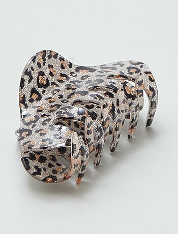Mollette per capelli leopardate