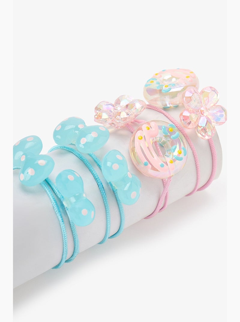 Mollette per capelli sugar da bambina penti Blu Rosa Bianco - Kiabi
