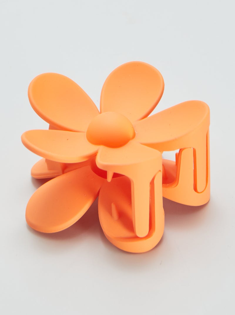 Mollettone per capelli a forma di fiore ARANCIONE - Kiabi