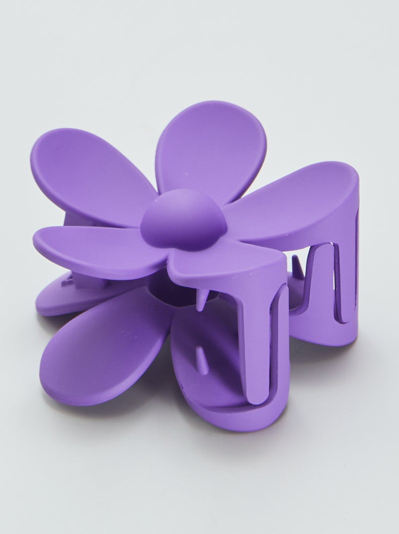 Mollettone per capelli a forma di fiore VIOLA - Kiabi