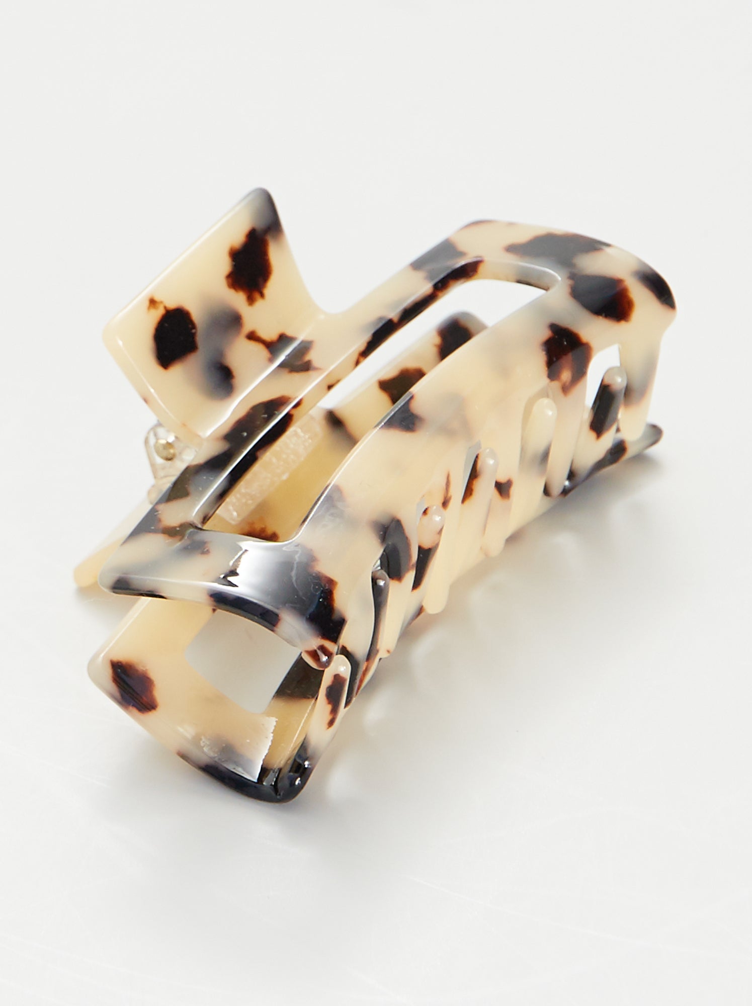QinGoo Fermaglio Capelli Gigante 13x6,2 Cm - Artiglio Per Capelli Lunghi E Folti Caffè