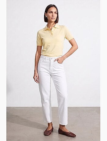 Mom jeans a vita alta a gamba ampia dilvin