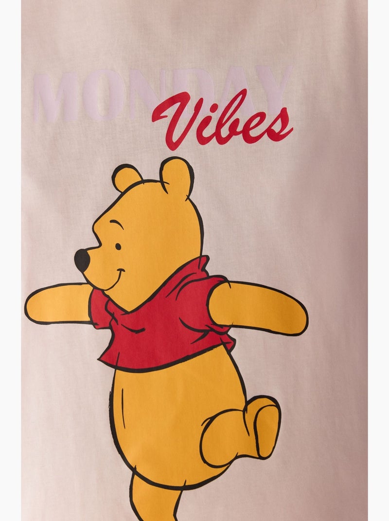 Monday vibes pigiama con stampa orso e maniche corte penti Bianco Rosso - Kiabi