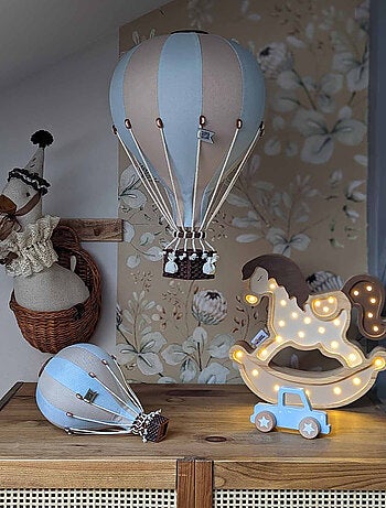 Mongolfiera decorativa, beige e blu | SEVIRA KIDS
