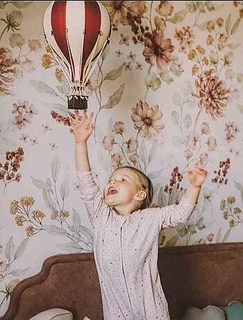 Mongolfiera decorativa, beige e blu | SEVIRA KIDS