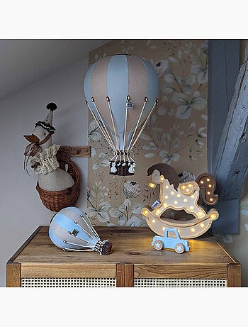 Mongolfiera decorativa, beige e blu | SEVIRA KIDS