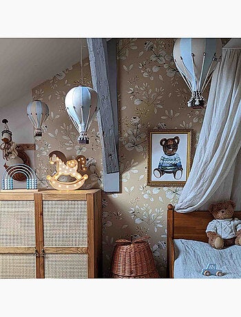 Mongolfiera decorativa, beige e blu | SEVIRA KIDS