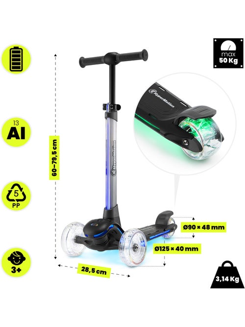 Monopattino 3 ruote HyperMotion BECKY LED - Kiabi
