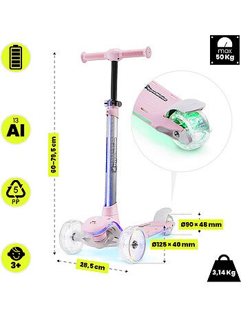 Monopattino 3 ruote HyperMotion BECKY LED