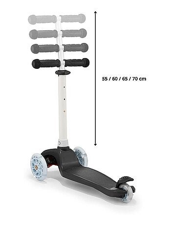 Monopattino 3 ruote LED regolabile max 50kg HyperMotion