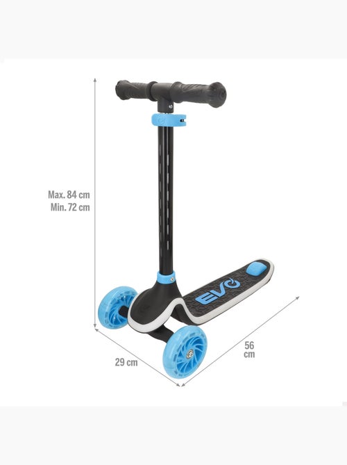Monopattino a 3 ruote con luci per bambini +3 anni evo - Kiabi Monopattino a 3 ruote con luci per bambini +3 anni evo - Kiabi