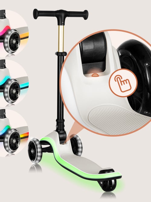 Monopattino a 3 ruote LIONELO Mey - Ruote luminose - Pieghevole - Altezza regolabile - Cestino inclu - Kiabi