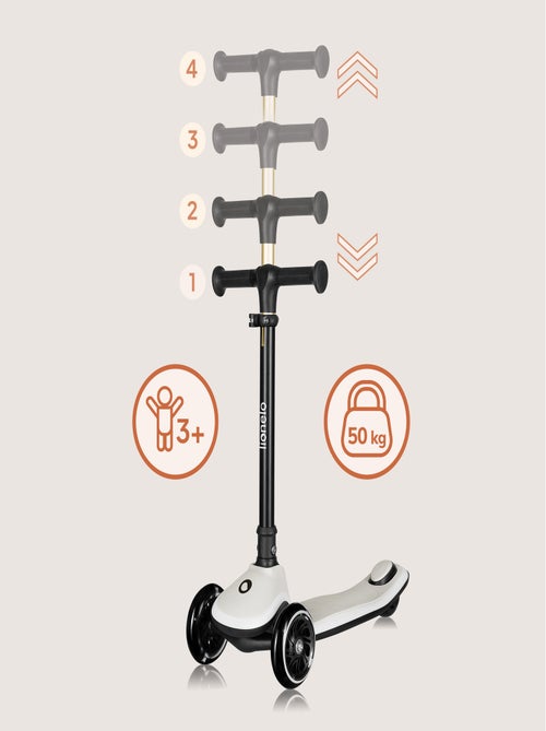 Monopattino a 3 ruote LIONELO Mey - Ruote luminose - Pieghevole - Altezza regolabile - Cestino inclu - Kiabi