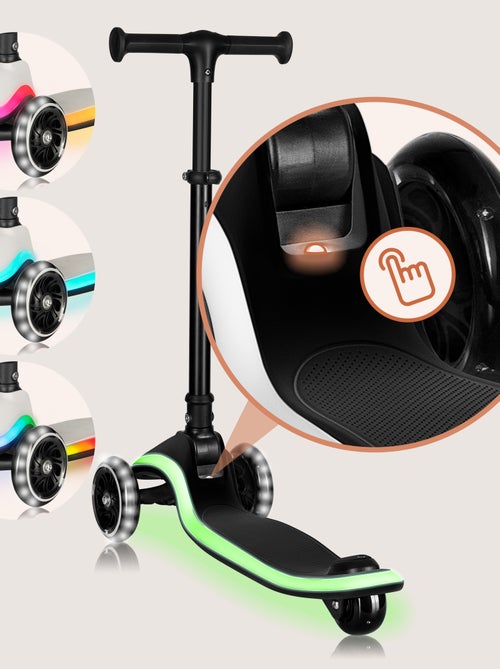 Monopattino a 3 ruote LIONELO Mey - Ruote luminose - Pieghevole - Altezza regolabile - Cestino inclu - Kiabi