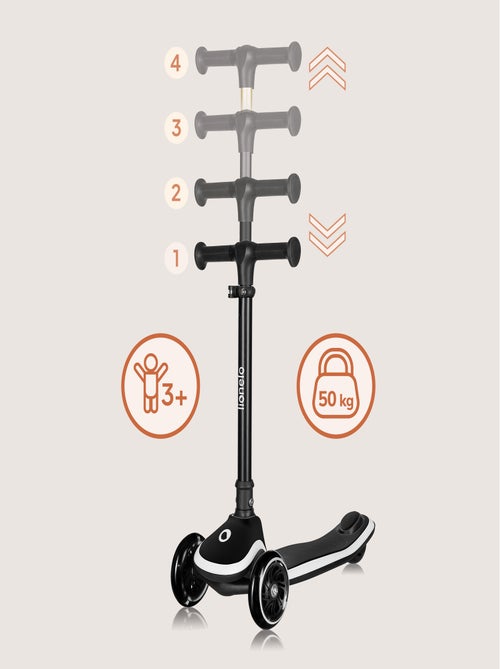 Monopattino a 3 ruote LIONELO Mey - Ruote luminose - Pieghevole - Altezza regolabile - Cestino inclu - Kiabi
