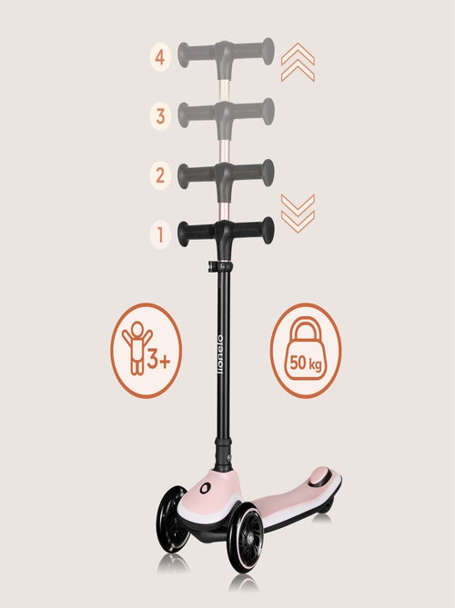 Monopattino a 3 ruote LIONELO Mey - Ruote luminose - Pieghevole - Altezza regolabile - Cestino inclu - Kiabi