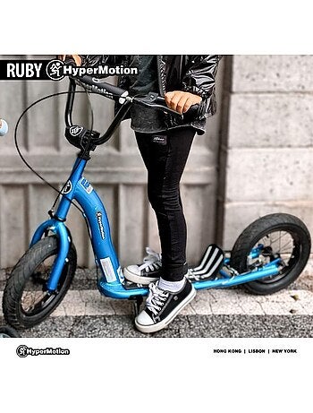 Monopattino Bambini HyperMotion RUBY 12.2 con Ruote Gonfiabili e Freni a Mano 12 Pollici