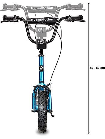Monopattino Bambini HyperMotion RUBY 12.2 con Ruote Gonfiabili e Freni a Mano 12 Pollici