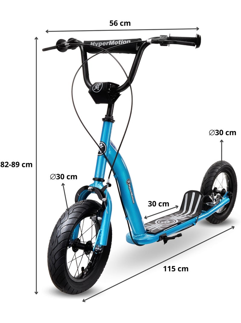 Monopattino Bambini HyperMotion RUBY 12.2 con Ruote Gonfiabili e Freni a Mano 12 Pollici Blu - Kiabi