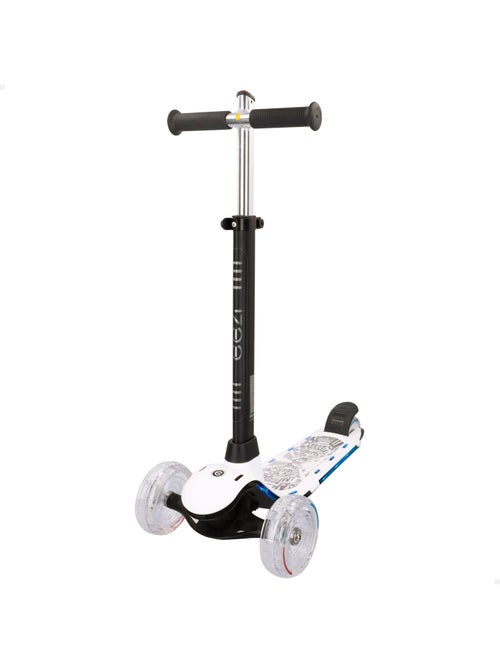 Monopattino bianco eezi a 3 ruote con luci multicolore personalizzabili - Kiabi Monopattino bianco eezi a 3 ruote con luci multicolore personalizzabili - Kiabi