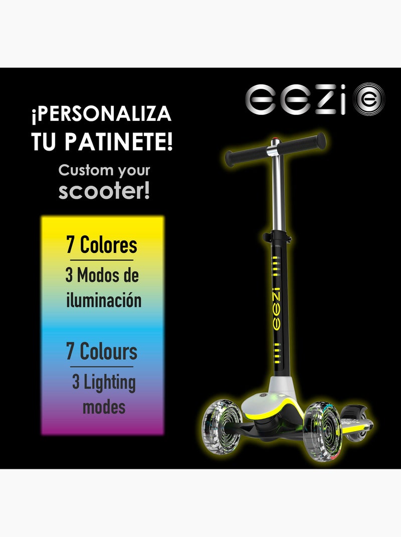 Monopattino bianco eezi a 3 ruote con luci multicolore personalizzabili N/D - Kiabi