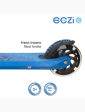 Monopattino eezi a 2 ruote con luci blu