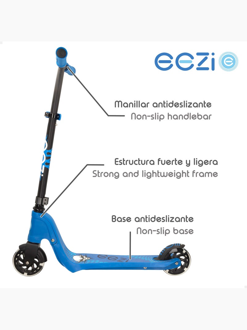 Monopattino eezi a 2 ruote con luci blu N/D - Kiabi