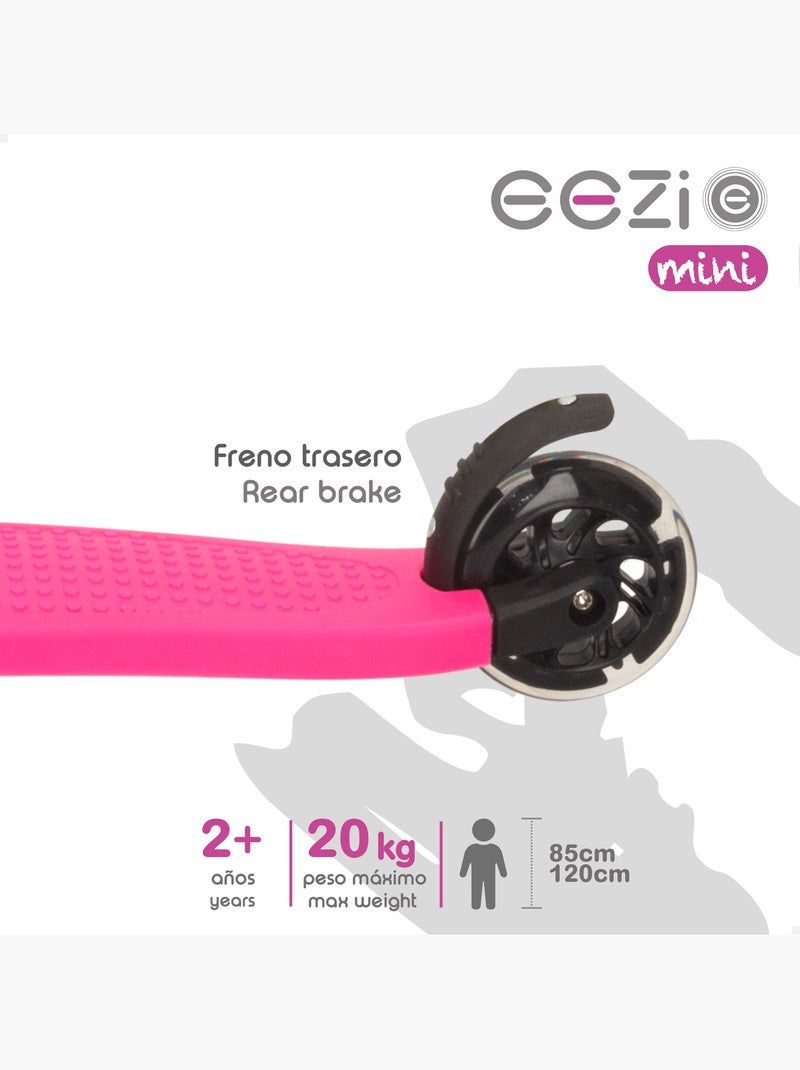 Monopattino eezi fucsia a 3 ruote con manubrio rimovibile N/D - Kiabi