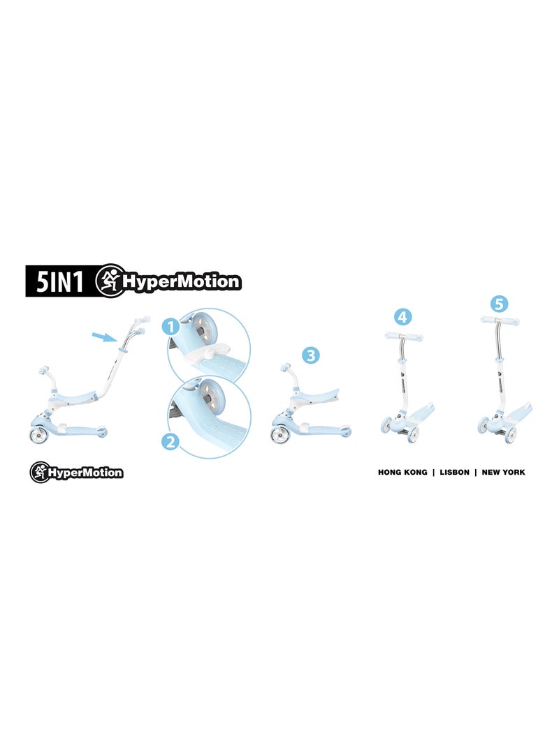 Monopattino evolutivo 3-in-1 bicicletta blu HyperMotion Blu - Kiabi