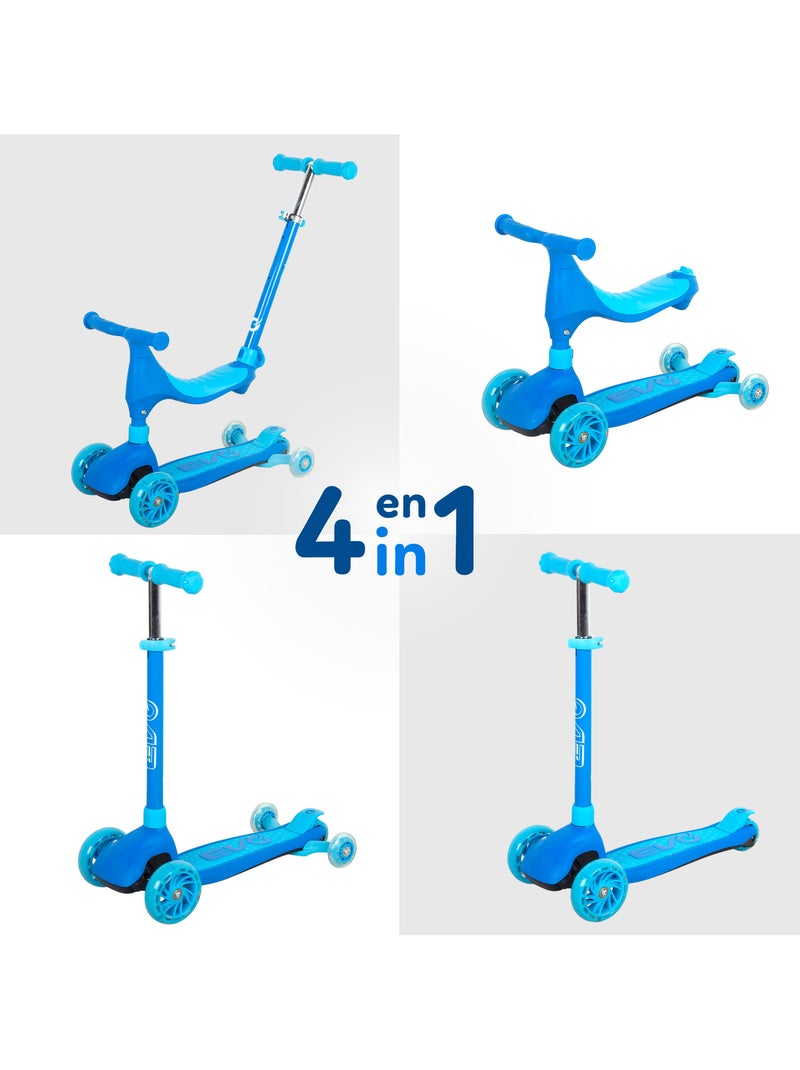 Monopattino evolutivo 4 in 1 evo Blu - Kiabi