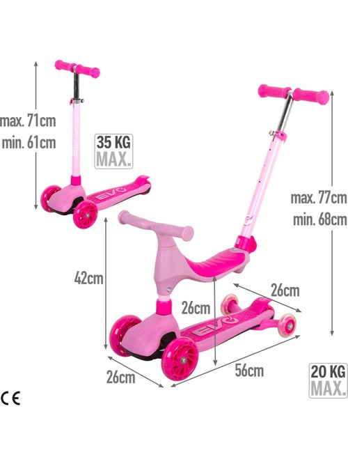 Monopattino evolutivo 4 in 1 evo - Kiabi