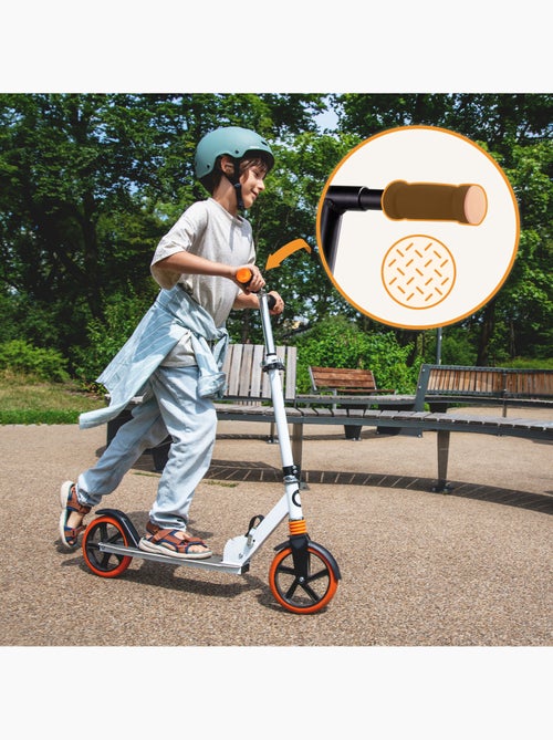 Monopattino LIONELO Luca per bambini e adulti - Fino a 100 kg - Pieghevole compatto - Portaborraccia - Kiabi