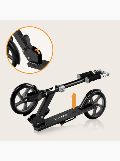 Monopattino LIONELO Luca per bambini e adulti - Fino a 100 kg - Pieghevole compatto - Portaborraccia - Kiabi