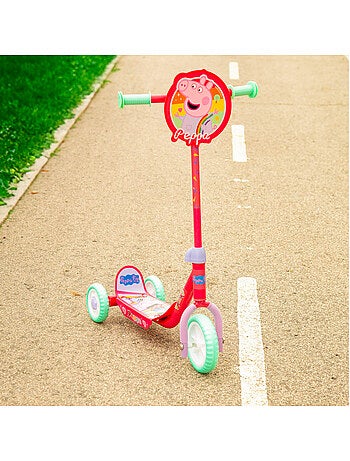 Monopattino peppa pig 3 ruote 58x36x65-70 cm max. 20 kg + 2 anni
