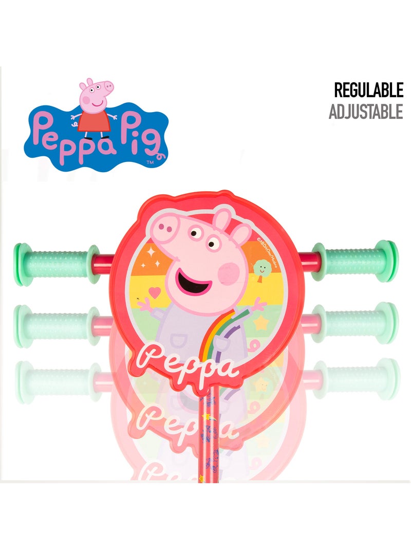 Monopattino peppa pig 3 ruote 58x36x65-70 cm max. 20 kg + 2 anni N/D - Kiabi