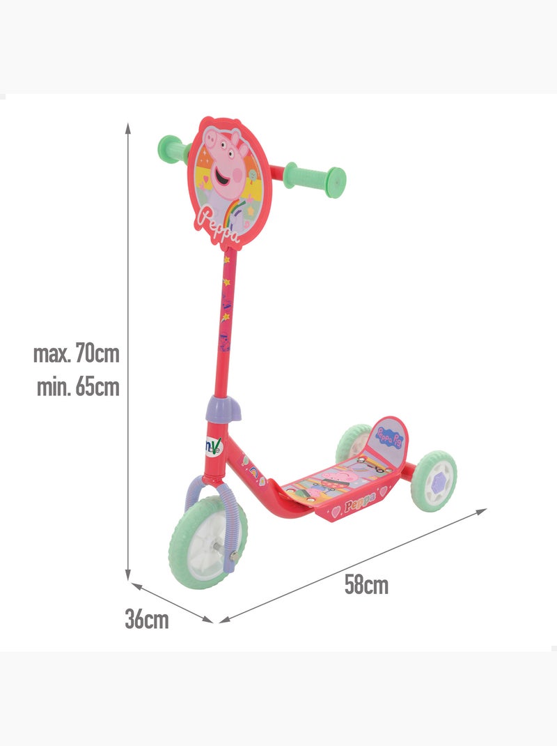 Monopattino peppa pig 3 ruote 58x36x65-70 cm max. 20 kg + 2 anni N/D - Kiabi