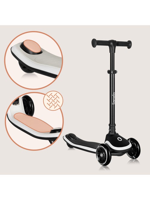 Monopattino per bambini con casco LIONELO Mey - 3 ruote luminose - Pieghevole - Altezza regolabile - Kiabi