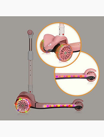 Monopattino per bambini LIONELO Timmy - 3 ruote - Cuscinetti LED - Altezza regolabile